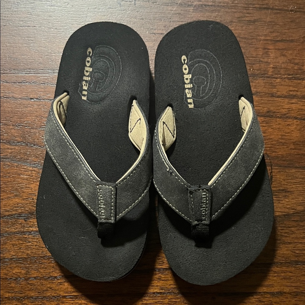 Cobian Black and Tan Sandals